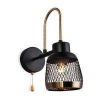 Ambrella Настенный светильник с выключателем TR8008 SB/BK бронза/черный E14 max 40W 310*125*270 TR8008 фото