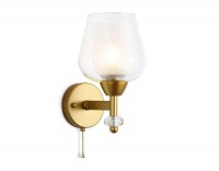 Ambrella Настенный светильник с выключателем TR3159 GD/CL золото/прозрачный E27 max 40W 253*145*193 TR3159 фото