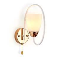 Ambrella Настенный светильник с выключателем TR3133 WH/GD белый/золото E27 max 40W 320*100*230 TR3133 фото