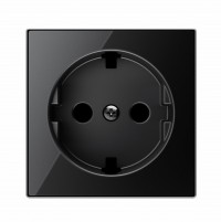 ABB SKY Стекло чёрное Накладка для розетки с плоской поверхностью 2CLA858890A2501 фото