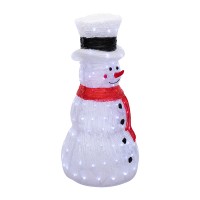 NEON-NIGHT Акриловая светодиодная фигура «Снеговик в шляпе» 38х38х72 см, IP65, понижающий трансформатор в комплекте 513-282 фото