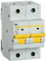 IEK KARAT Автоматический выключатель ВА47-150 2Р 100А 15кА характеристика D MVA50-2-100-D фото
