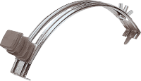 EZETEK Держатель проводника круглого 6-8 мм для конька, серый, оцинк. 90035 фото