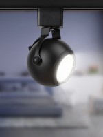 ЭРА Трековый светильник однофазный TR35-GU10 BK MR16 черный под лампу Б0053296 фото