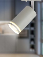 ЭРА Трековый светильник TR52 - GU10 WH однофазный под лампу GU10 матовый белый Б0054165 фото