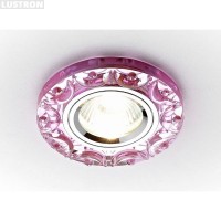 Ambrella Светильник K217 PI розовый/прозрачный хрусталь MR16 K217 PI фото
