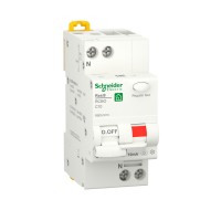 Schneider Electric RESI9 Автоматический выключатель дифференциального тока (ДИФ) 1P+N С 10А 6000A 10мА тип A R9D51610 фото