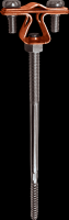 EZETEK Держатель проводника круглого 8-10 мм для деревянного фасада, медь 90022 фото