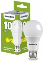IEK GENERICA Лампа LED A60 груша 10Вт 230В 3000К E27 LL-A60-10-230-30-E27-G фото
