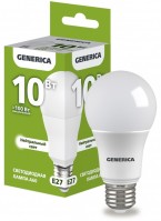 IEK GENERICA Лампа LED A60 груша 10Вт 230В 4000К E27 LL-A60-10-230-40-E27-G фото