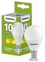 IEK GENERICA Лампа LED G45 шар 10Вт 230В 3000К E14 LL-G45-10-230-30-E14-G фото