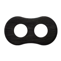 Bironi Шедель бук угольно-чёрный рамка 2-ая форма восьмерки (скрытый монтаж) BF8-620-119 фото