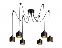Ambrella Подвесной светильник в стиле лофт TR8132/6 BK черный E27*6 max 40W D700*800 TR8132 фото