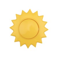 Kranz Выключатель одноклавишный HAPPY с/у, Солнце, желтый KR-78-0617 фото