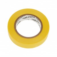 Kranz Изолента ПВХ 0.13х15 мм, 20 м, желтая (10 шт./уп.) KR-09-2602 фото