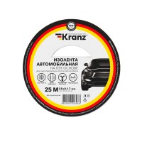 Kranz Изолента автомобильная полиэстер, 0.17х25 мм, 25 м KR-09-2916-1 фото