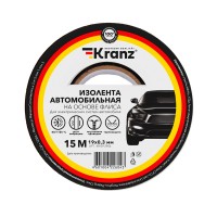 Kranz Изолента автомобильная флис, 0.3х19 мм, 15 м KR-09-2906 фото