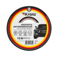 Kranz Изолента автомобильная флис, 0.3х25 мм, 15 м KR-09-2906-1 фото