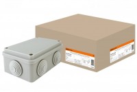 TDM Распаячная коробка ОП 120х80х50мм, крышка, IP55, 6 вх. SQ1401-0105 фото