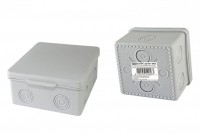 TDM Распаячная коробка ОП 80х80х50мм, крышка, IP54, 7вх., без гермовводов, инд. штрихкод SQ1401-0822 фото