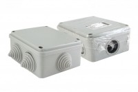 TDM Распаячная коробка ОП 100х100х50мм, крышка на винтах,  IP55, 6 вх. инд. штрихкод SQ1401-1234 фото