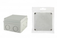 TDM Распаячная коробка ОП 110х110х70мм, крышка на винтах, IP55, 8вх., без гермовводов SQ1401-0814 фото
