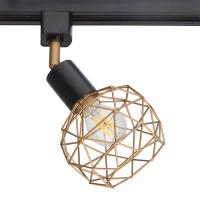 Arte Lamp A6141PL-1GO Светильник трековый однофазный, металл черный/золотистый A6141PL-1GO фото