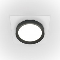 Maytoni Встраиваемый светильник Бело-черный Hoop DL086-GX53-SQ-WB DL086-GX53-SQ-WB фото