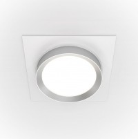 Maytoni Встраиваемый светильник Белый с Серебром Hoop DL086-GX53-SQ-WS DL086-GX53-SQ-WS фото