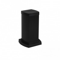 Legrand Snap-On мини-колонна алюминиевая с крышкой из пластика 4 секции, высота 0,3 метра, цвет черный 653042 фото