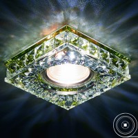 Ambrella Светодиодный светильник S251 GD золото/прозрачный хрусталь/MR16+3W(LED WHITE) S251 GD фото