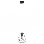 Eglo MARDYKE Подвесной потолочный светильник (люстра) MARDYKE, 1Х40W, E27, H1100, Ø230, сталь/стекло, черны 43643 фото