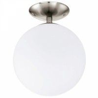Eglo Светильник потолочный RONDO, 1X60W (E27), Ø250, опаловый, белый 91589 фото