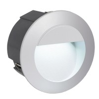 Eglo  Светильник LED уличный встраиваемый ZIMBA-LED, 2,5W (LED), Ø125, ET 95, IP65, литой алюминий, серебряный 95233 фото
