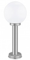 Eglo  Уличный светильник напольный NISIA, 1х60W (E27), H500, нерж. сталь/стекло белое 30206 фото