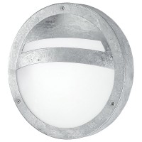 Eglo  Уличный светильник настенно-потолочный SEVILLA, 1х15W (E27), Ø285, оцинкованая сталь/матовое стекло 88119 фото