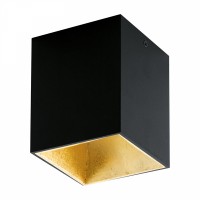 Eglo Светодиодный потолочный светильник POLASSO, 1х3,3W (LED), 100X100, черный, золотой 94497 фото
