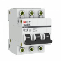 EKF Basic ВА 47-29 Автоматический выключатель  (B) 3P  10А 4,5кА mcb4729-3-10-B фото