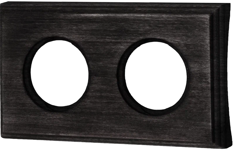 Bironi Шедель бук угольно-чёрный рамка 2-ая на бревно 280мм (скрытый монтаж) BF4C28-620-119 фото