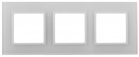 Эра Elegance Рамка для розеток и выключателей 14-5103-01 на 3 поста, стекло, белый+белый Б0059170 фото
