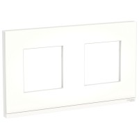 Unica Pure Матовое стекло/Белая Рамка 2-ная горизонтальная NU600489 фото