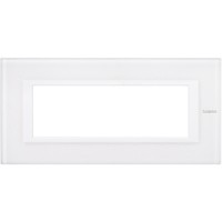 BTicino Axolute Белое стекло Рамка 6 мод прямоугольная HA4806VBB фото
