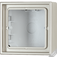 Jung LS 990 Алюминий Коробка 1-я для накладного монтажа с встроенной рамкой и основанием AL2581A-L фото