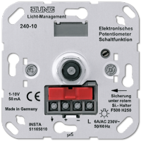 JUNG Мех Светорегулятор поворотный для электронныхных ПРА (1-10В) 240-10 фото