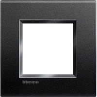 BTicino Livinglight Антрацит рамка прямоугольная, 2 мод LNA4802AR фото