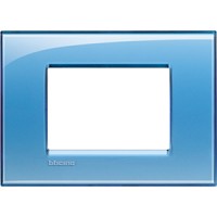 BTicino Livinglight Голубой рамка прямоугольная, 3 мод LNA4803AD фото