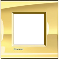 BTicino Livinglight Золото рамка прямоугольная, 2 мод LNA4802OA фото