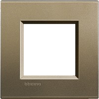 BTicino Living Light Коричневый шелк Рамка прямоугольная, 2 мод LNA4802SQ фото
