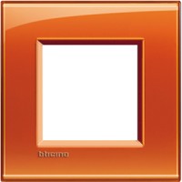 BTicino Livinglight Оранжевый рамка прямоугольная, 2 мод LNA4802OD фото