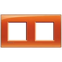 BTicino Living Light Оранжевый Рамка прямоугольная, 2+2 мод